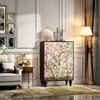 Walnut Wood Decorative Cabinet