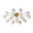 Honniball Frosted Glass Globe Sputnik Semi-flush Mount-1232926380-1230818862