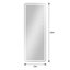 Miroir de plancher 64 po x 21 po sans cadre avec lumière DEL, gradation et 3 modes de couleur 