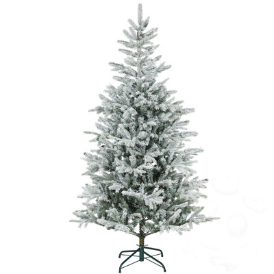 Arbre de Noël artificiel givré 6 pi 6 pi