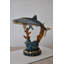 Statue en bronze de requin-baleine nageant dans l'océan Carwell, taille: 31 po x 14 po x H 26 po