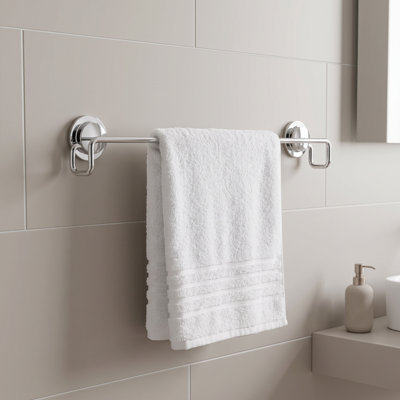 Croydex Stick 'n' Lock Bathroom Towel Rail