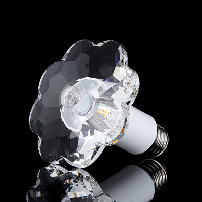 Ampoule à DEL en cristal, magnifique éclairage en cristal, ampoules DEL, blanc chaud 3000 K, ampoules à culot moyen E26 / 27 (culot non inclus), ampoule DEL à culot intermédiaire