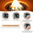 5 - Person Outdoor Conversation Set With Fire Pit Table-127685540