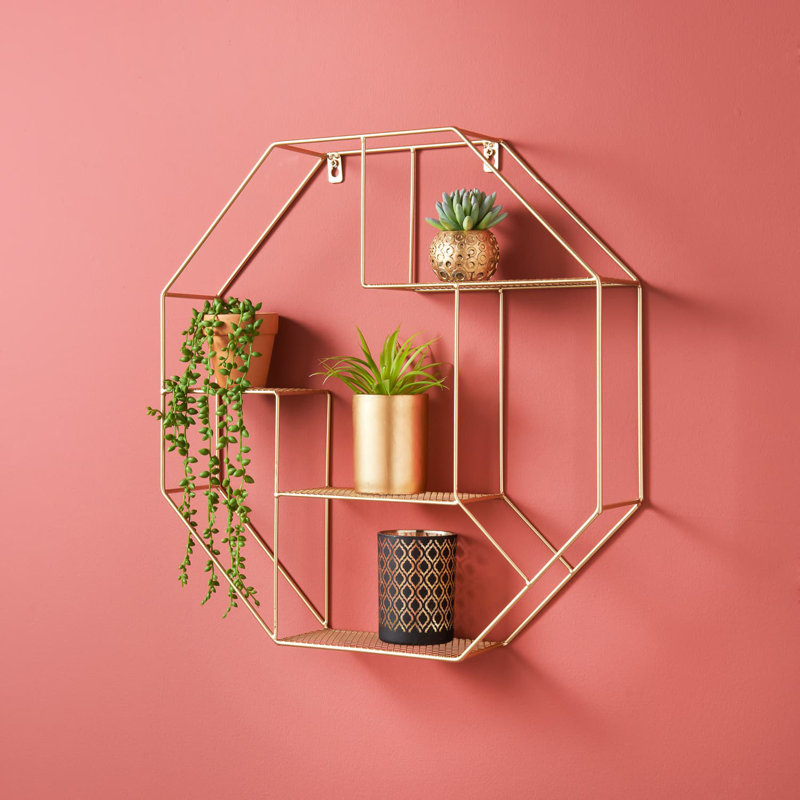 Ian 4 Piece Hexagon Accent Shelf