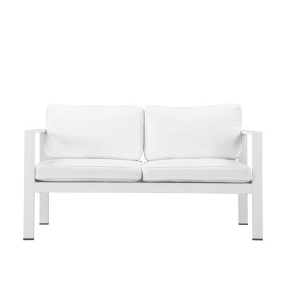 Aynura 17-Piece Outdoor Dining & Lounge Set – Powder-Coated Aluminum Patio Furniture with Dining Table, Stackable Chairs, Sofa Set & Reclining Loungers - White