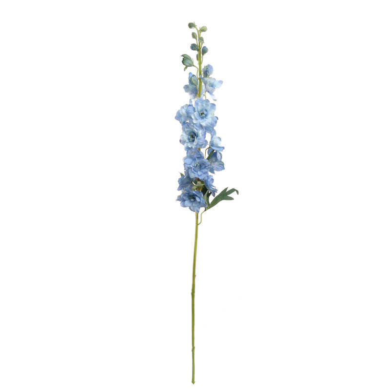 Tige Delphinium de 36,5 po de hauteur avec 16 têtes de fleurs réalistes