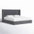Leesburg King Hydraulic Lift Storage Bed, Upholstered Wingback Bed with Channel Tufted Headboard, Gray-1199468024-1199468025