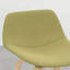 Tabouret (2) - Tissu d'ameublement en tissu acide, assise et dossier courbés à 2 contreplaqués avec tissu, contreplaqué, placage, détails pour la décoration intérieure
