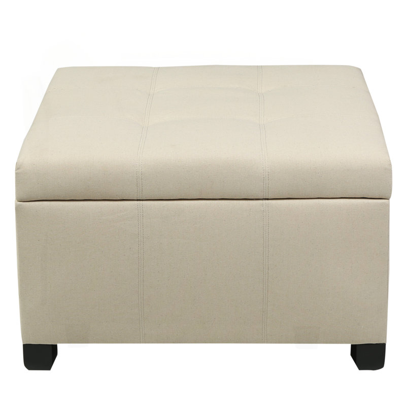 Isabeth Upholstered Ottoman, Brown 