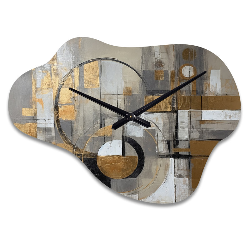 Horloge murale moderne et asymétrique Malpass, Grand