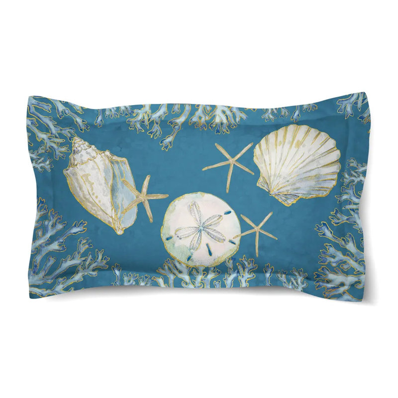 Laural Home Playa Shells  Comforter Sham, King Sham