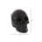 Cisne 6" White Ceramic Skull Tabletop Sculpture-1280186387