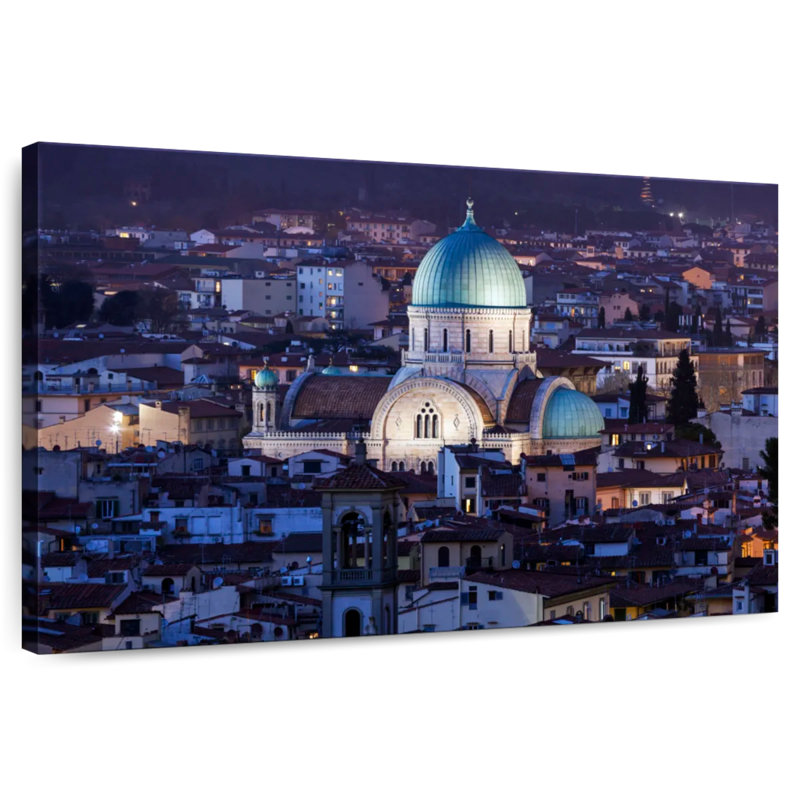 Ravi Great Synagogue Florence, 16" H x 24" W