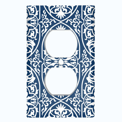 Patterned 1 - Gang Toggle Light Switch Standard Wall Plate