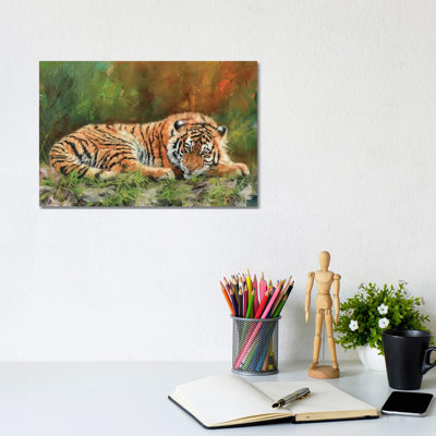 Amur Tiger Repose by David Stribbling - Gallery-Wrapped Canvas Giclée on Canvas