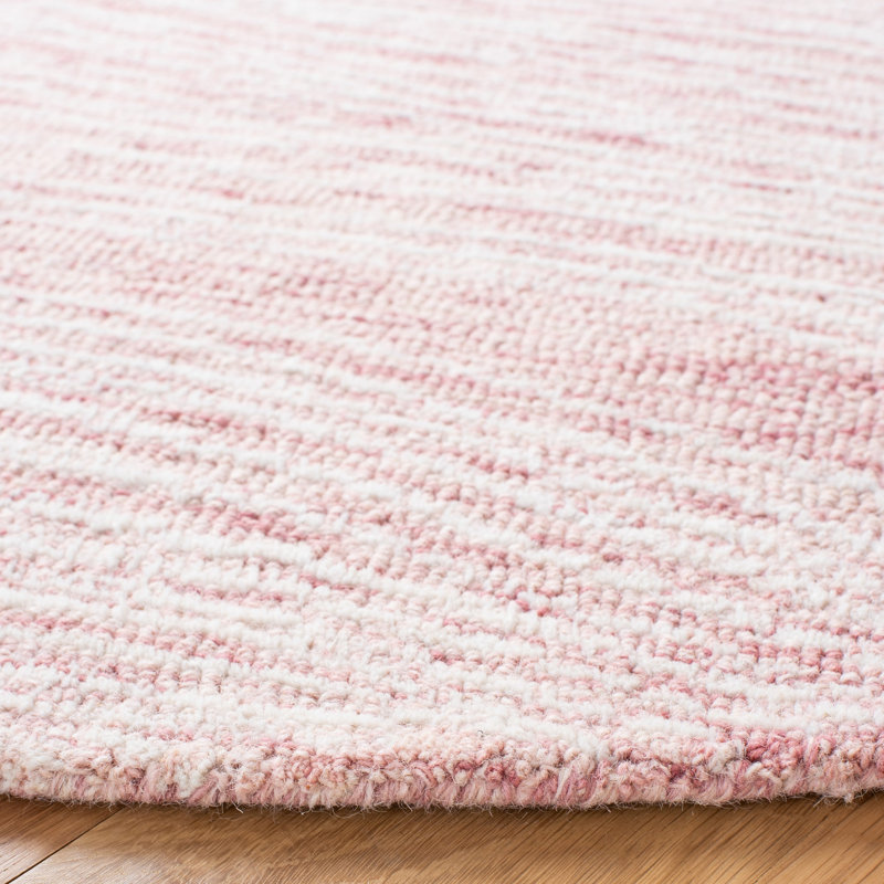 Ginsburg Metro Hand Tufted Indian Wool And Cotton With Latex Solid Color Rug, Round 6'