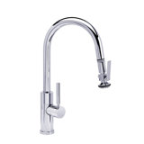Modern Prep Size Plp Pulldown Faucet - Lever Sprayer - Angled Spout
