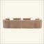 Canapé modulaire modulaire de 137,8 po sans os rembourré pour le salon-130038871