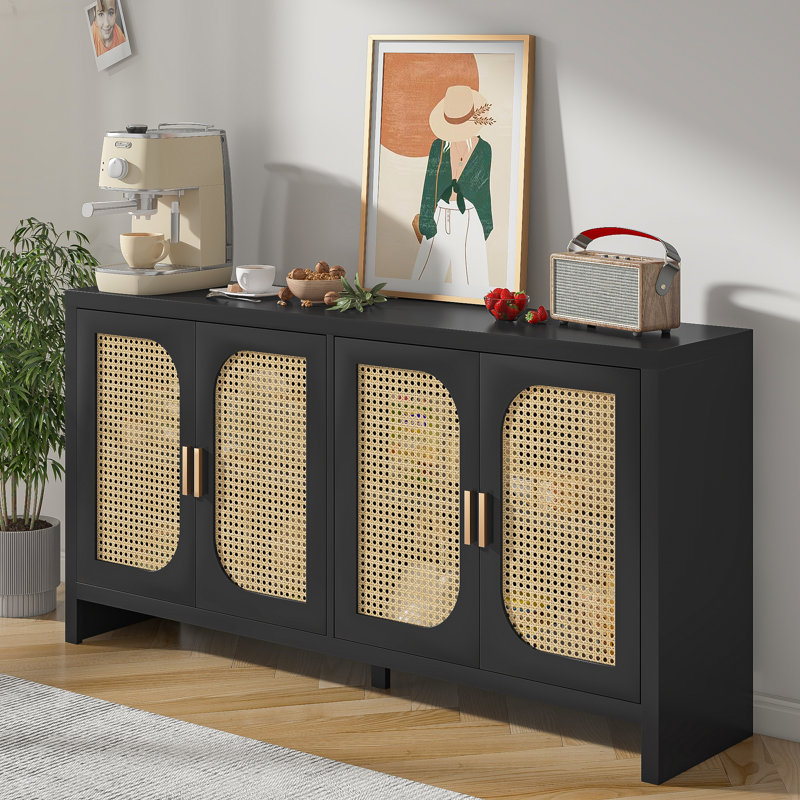 Buffet de 59,1 po Annabellah, Noir