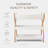 Comfy Cubs Baby Changing Table - Sturdy Wood Construction with Two Open Shelves for Infant Essentials Storage-114855153