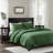 3 Piece Velvet Quilt Set Green-124095033