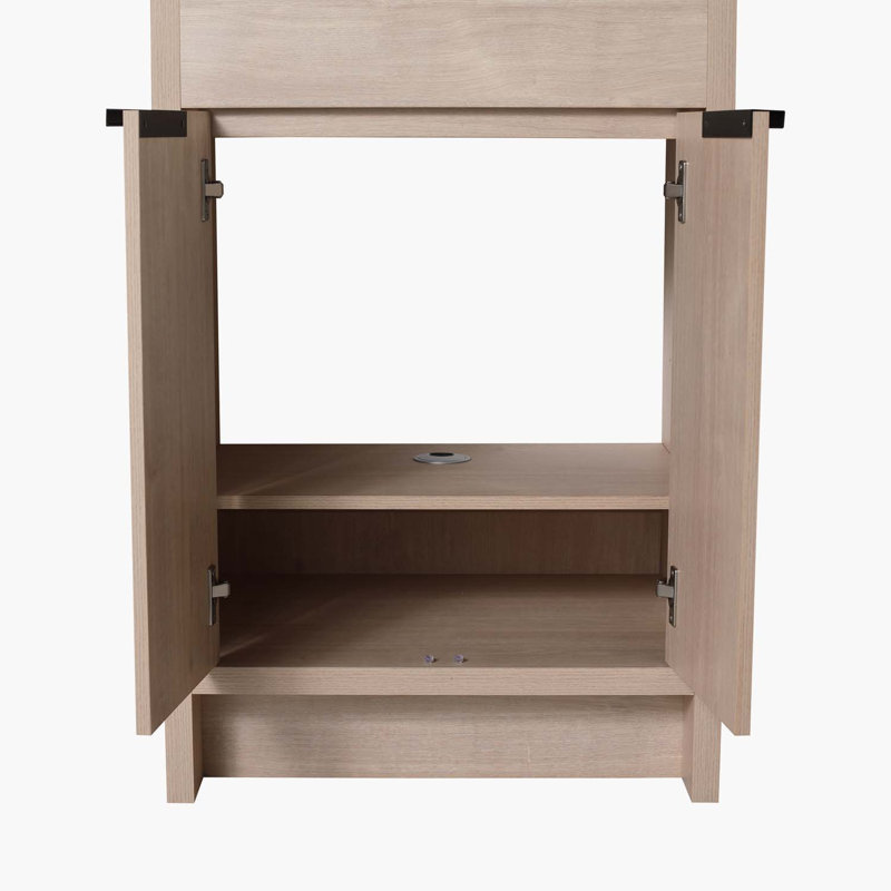 Ensemble de meuble-lavabo simple 24 po Autiana, Chêne clair uni