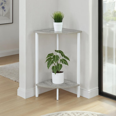 Migues31 inch 2 Tier Corner Plant Stand by 17 Stories