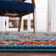 Tapis rétro bleu / rouge 266 Hamadan-579189078