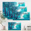 " Blue Coloured Tree Impression III " Painting Print-60161409-60161412