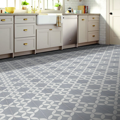 Amlo 8" x 8" Cement Patterned Wall & Floor Tile