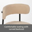 Chaise d'appoint rembourrée en molleton Teddy-1575810206
