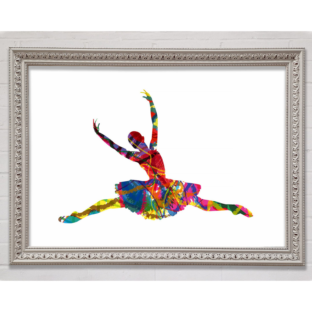 Rainbow Ballerina 2 - Einzelner Bilderrahmen Kunstdrucke