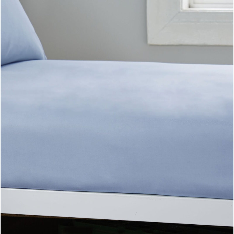Fitted Sheet, Single, Cornflower