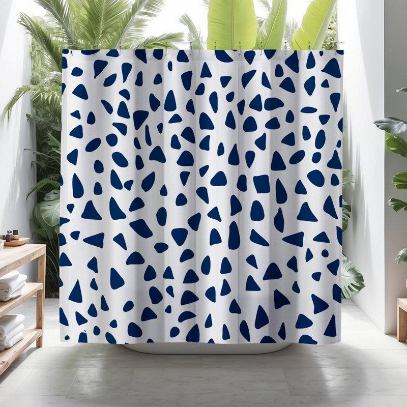 Rideau de douche Coco, Bleu marine