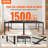 Tesfai 14'' Steel Platform Bed-867532884-823876193