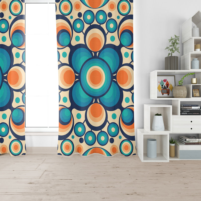 Rideau transparent en polyester Neive