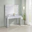 Coiffeuse avec miroir 3 tiroirs Trevor