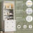 83.4"Tall Bookshelf with LED Lighting