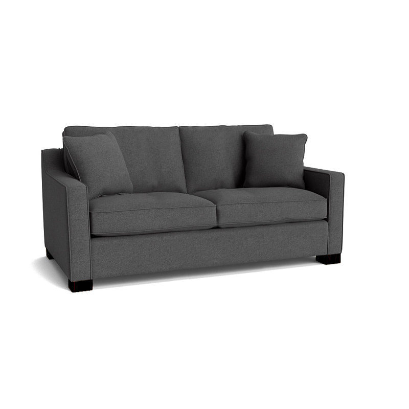 Aceyon Upholstered 71'' Sleeper Sofa, Espresso, Entice Graphite