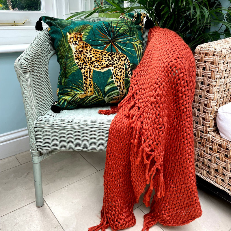 Downtown Jungle Animal Print Square Throw Cushion