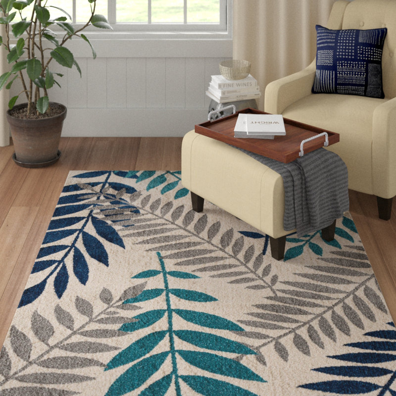 Maddock Floral Rug, Rectangle 3'3" x 5"