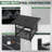 Mitchellville Outdoor Metal Side Table with 1.57" Umbrella Hole