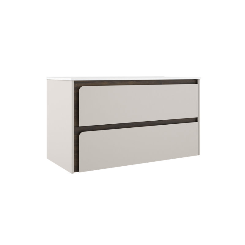 Ensemble de meuble-lavabo simple 40 po Cordoba, Coton / bois