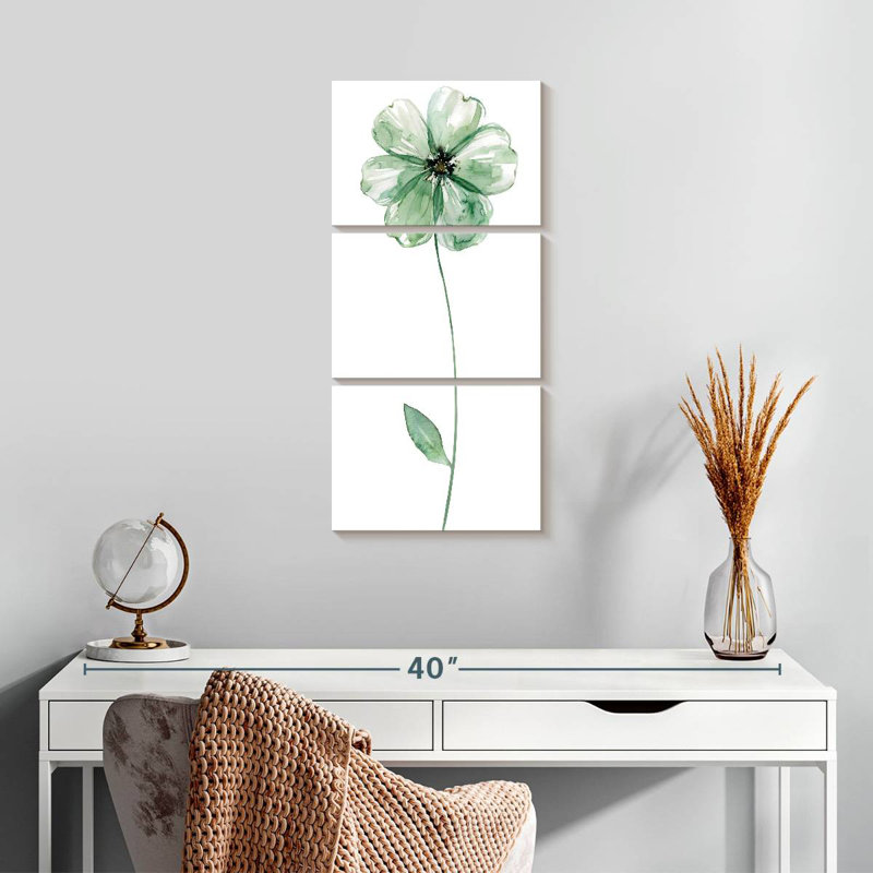 Fleur de sauge I, H 27 po x l 12 po