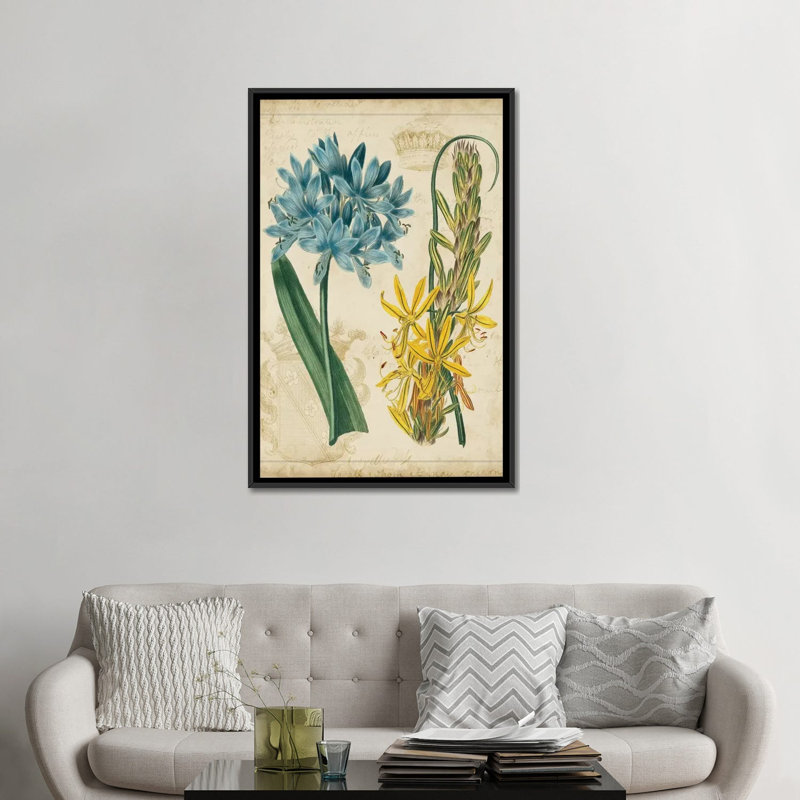 « botanique garde ii », reproduction d’impression sur toile tendue, H 48 po x l 32 po x P 1,5 po, Pas de tapis