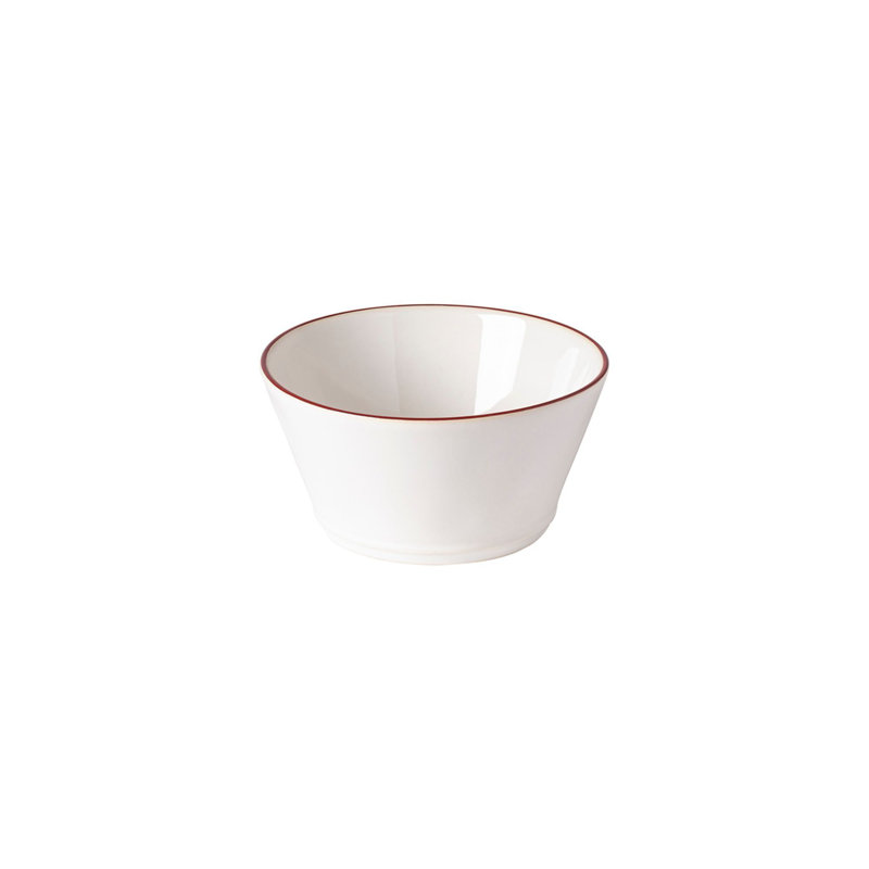 Bol à soupe / céréales Beja, Blanc /Rouge