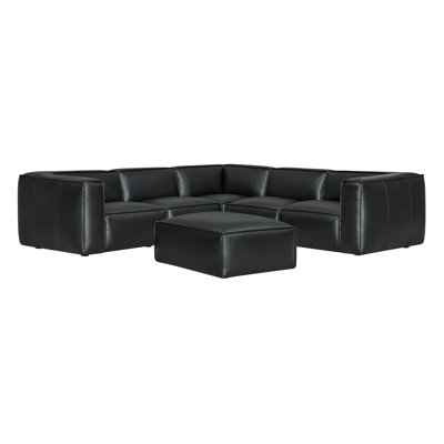 Jaye Top Grain Leather Modular Sectional