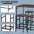 5-Piece Dining Table Set,Table & 4 Stools Set,Space Saving