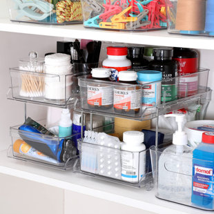 StorageBud 2 Tier Non-Slip Grip Kitchen Under Sink Organizer with Side  Caddy & Sliding Drawer & Reviews